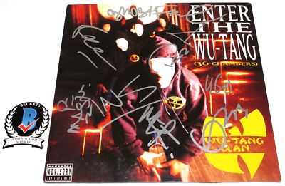 WU-TANG CLAN SIGNED 'ENTER THE 36 CHAMBERS' ALBUM VINYL RECORD LP