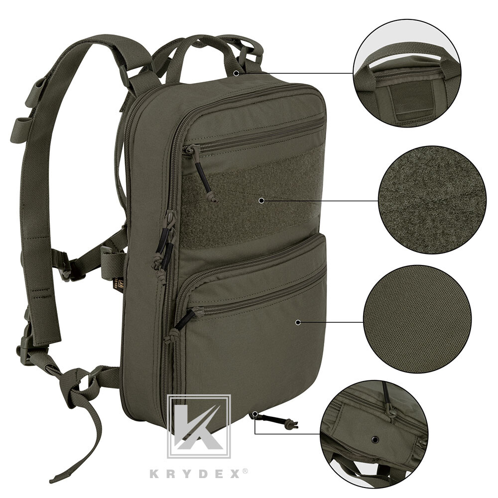 KRYDEX 23L D3 Flatpack Tactical Expandable Backpack MOLLE/PALS Bag