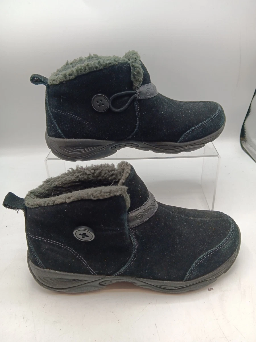 Easy Spirit Embark Women s Black Snow Boots 6.5 M
