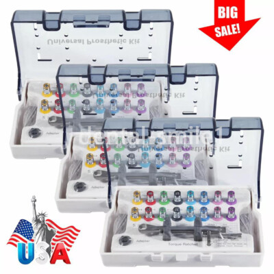 3packs Prosthetic Restoration Hand Driver Tool Kit Dental Implant Instrument USA