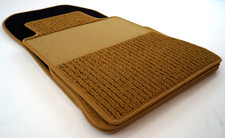 $$ Rips Fußmatten für Mercedes W124 S124 E-Klasse + dattel / bambus + RUTSCHFEST