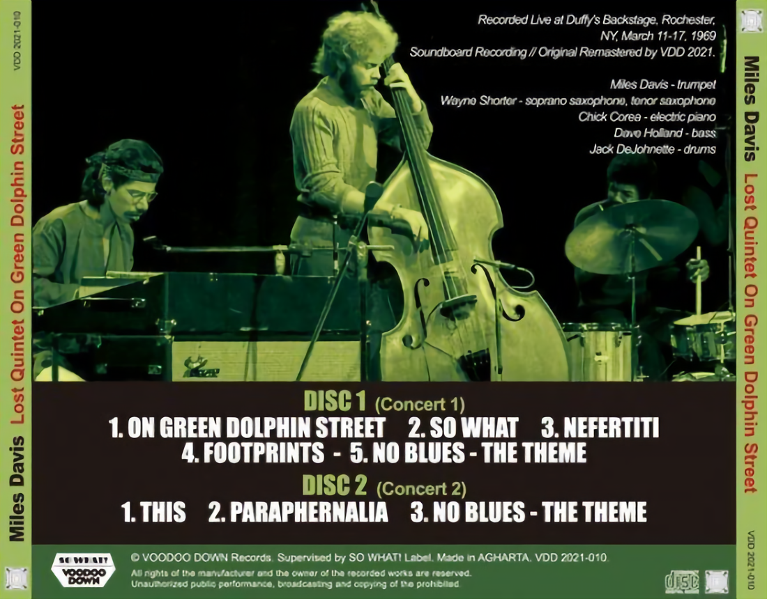 MILES DAVIS Lost Quintet ON Green Dolphin Street Live IN Rochester