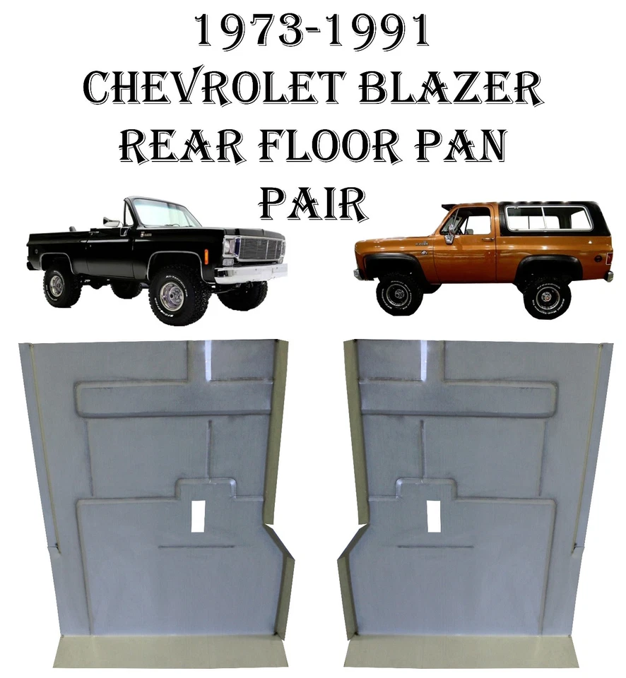 1973 1974-1991 Rear Floor Pan Set Fits Chevy GMC, Truck Suburban, Blazer, Jimmy - Image 2 of 2