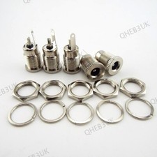 5.5 x 2.1mm 5A DC Power Jack Socket Threaded Female Mount Connector Adapter 6H