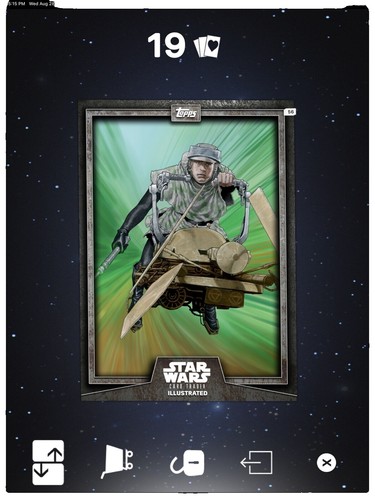 1984 Star Wars #1 LUKE SKYWALKER Kellogg's Stick'R Trading Card