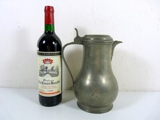 Grand Pichet Balustre Lille Etain XVIII Poinçon Pierre Joseph Chuffart & Antoine