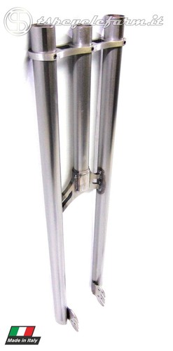 FAHRRADGABEL CUSTOM BIKE FORK HANDARBEIT DOUBLE CROWN - Bild 2 von 7