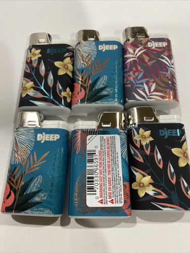 DJEEP Pocket Lighters, LIMITED EDITION Collection, 6 Count