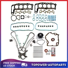 Timing Covers gasket set Water Pump Head Bolts set For 02-03 Dodge Ram 1500 4.7L