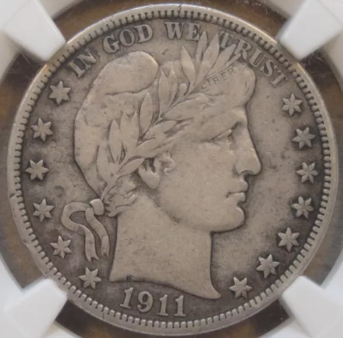 1911-D Barber Half Dollar 50c NGC Certified VF20