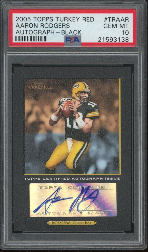 Aaron Rodgers Topps Turkey Red Autograph #TRAAR Black