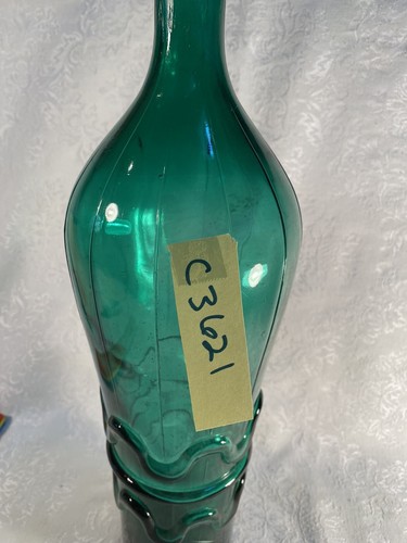 ODDITY- 3 Real Mice mummies in a Large Green glass Empioli Wine bottle 14" tall - Picture 10 of 10