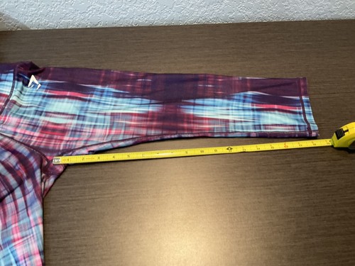 Gymshark Cropped Plaid Athletic Leggings Multicolor SZ Small Women - Picture 5 of 7