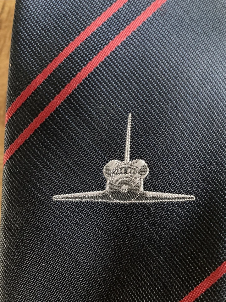 "Corbata con logotipo de la NASA Kennedy Space Center transbordador astronauta 57"" azul" Foto 2 de 4