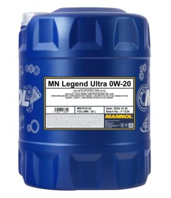 20 Litres Huile Moteur 7918 Legend Ultra 0W-20 BMW LONGLIFE-17 FE+ GM - Photo 1/2