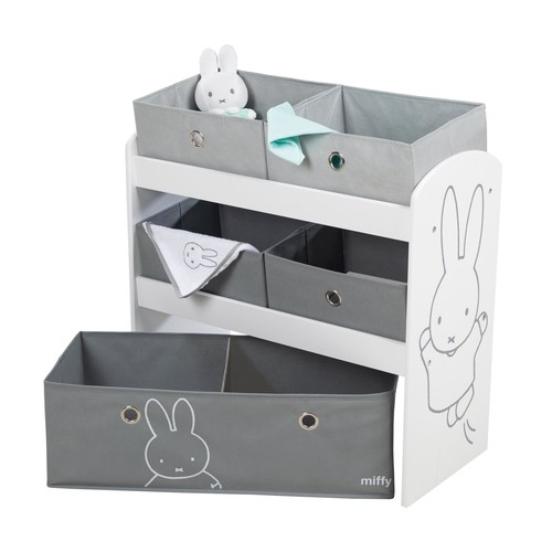roba Spielregal „Miffy“, mit 5 Stoffboxen - B-Ware sehr gut