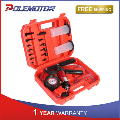 #ad #ad Universal Hand Held Vacuum Pressure Pump Tester Adapters Storage Reservoir Tool $24.92