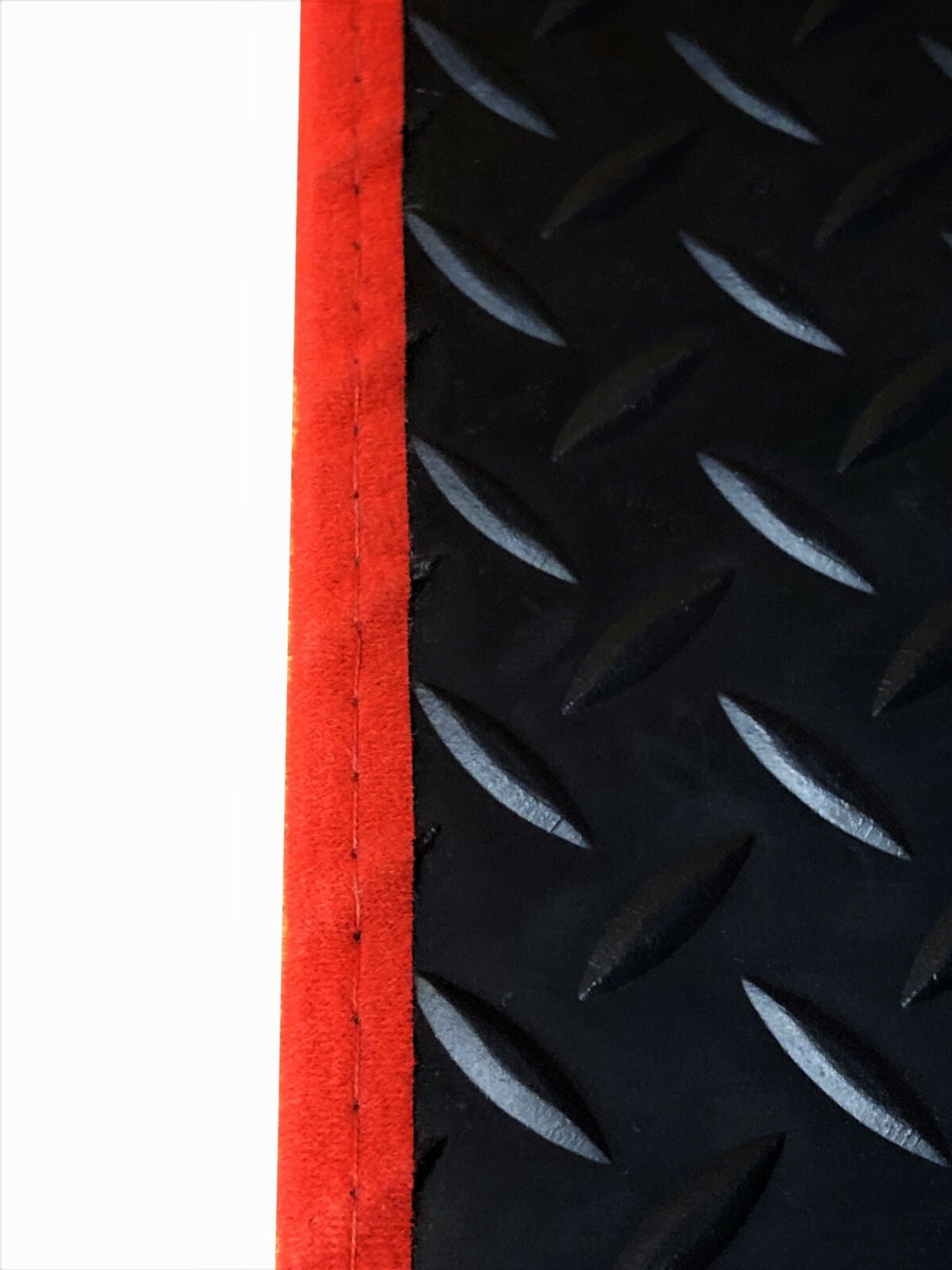 Car Mats for Vauxhall Viva 2015 to 2019 Tailored Black Rubber Red Trim