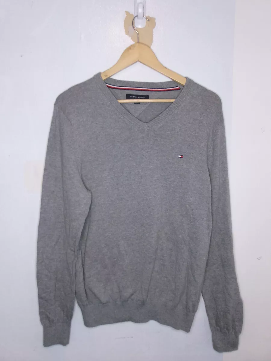 Gray tommy hilfiger sweater sale