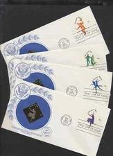 USADance Set of 4 Gold Foil USA First Day Covers # 1749 - 1752 Complete 1978 set