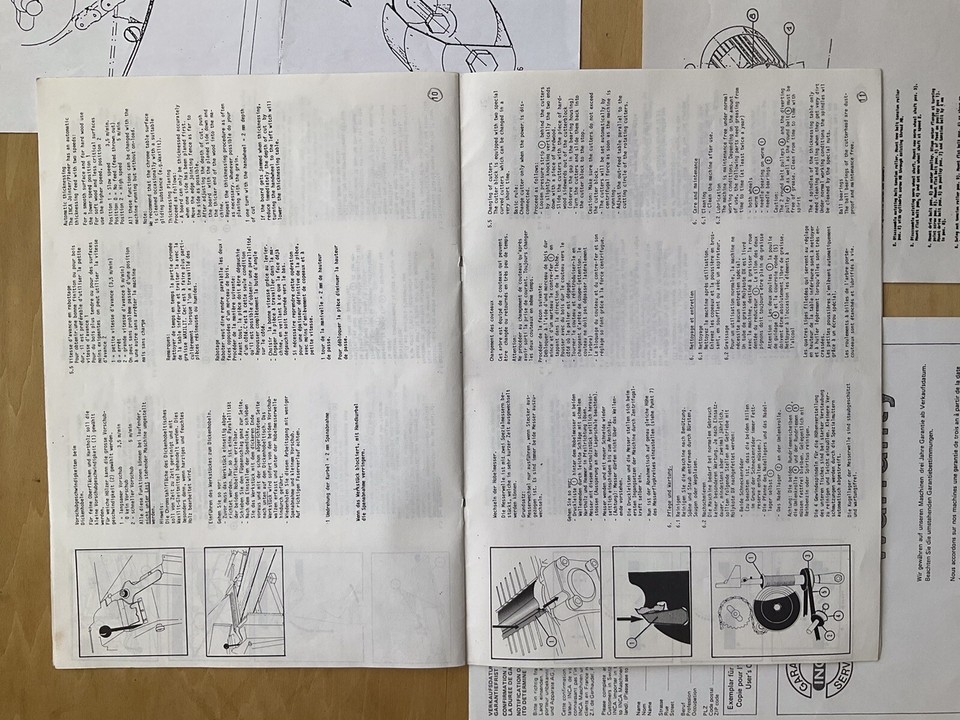 Inca 570 Jointer Planer Manual eBay
