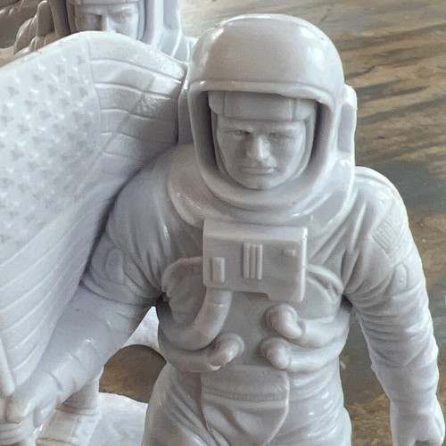 MARX TOYS 6" APOLLO ASTRONAUTS-6 FIGURES (WHITE) Moon Landing Statues - Picture 14 of 24