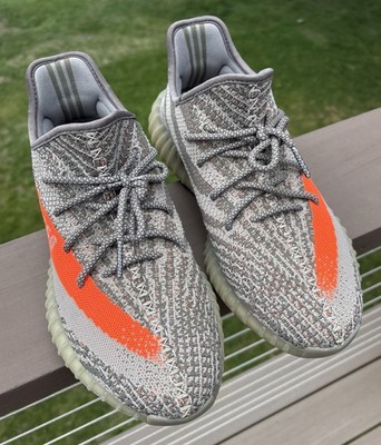 Adidas Yeezy Boost 350 V2 Carbon Beluga Size 12 SPLY Orange Grey