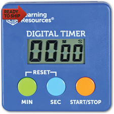 Learning Resources Digital Timer, Count Down/Up, Displays Seconds/Minutes, Ages