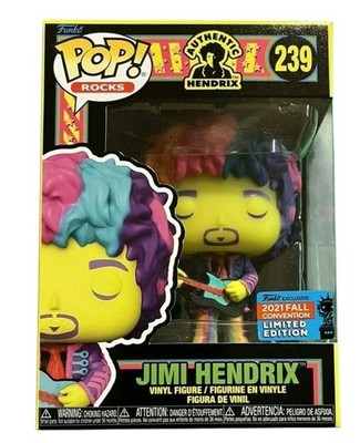 Funko Pop! Vinyl: Jimi Hendrix #239 Blacklight Figure 2021 shared Exclusive MINT
