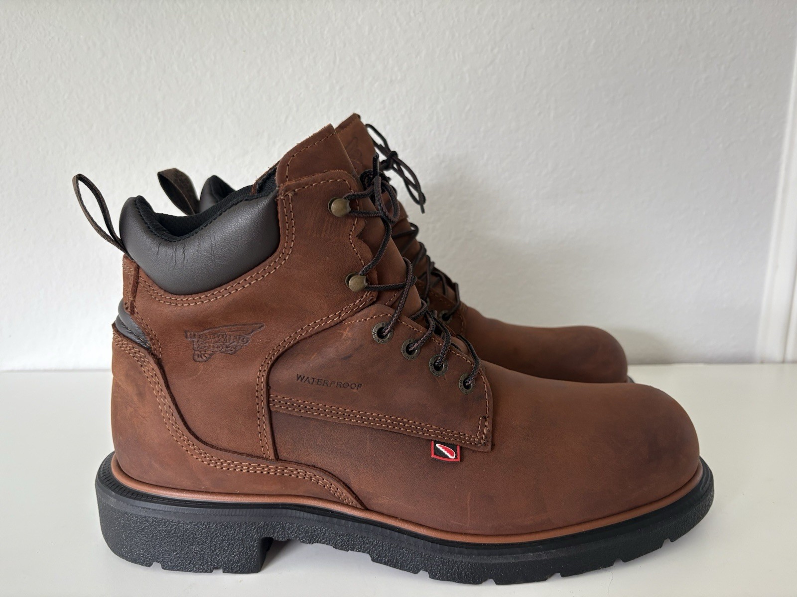 RED WING Oil Resistant Steel Toe Waterproof Leather Boots Made In USA Mens 12B