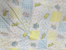 Vintage Fitted Baby Crib Sheet Standard Crib Mattress Pastel Colorful Animals