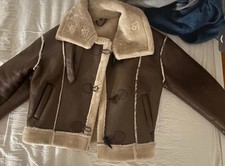 Giacca di pelle pelliccia sintetica