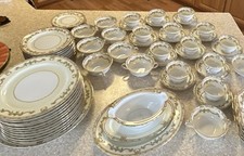 Noritake Vintage White & Gold Porcelain China...
