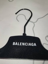 BALENCIAGA 15 1/2" BLACK FELT PANT SKIRT ADJUSTABLE HANGERS SET 20