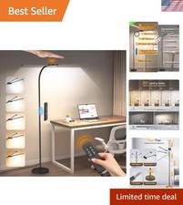 Elegantly Designed LED Floor Lamp - 18W 2000LM with Remote Gesture Control