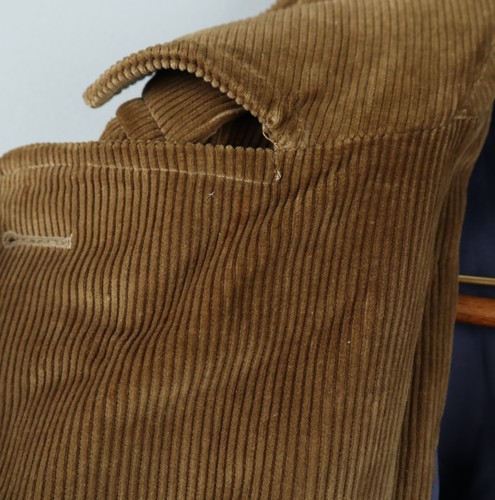 INVERTERE Herren RAR Braun Cord Wolle Gürtel Trenchcoat Jacke Größe 42 - Bild 9 von 16