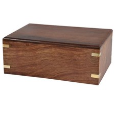 Memorial Gallery Custom Wood Box Pet Urn Small, Plain