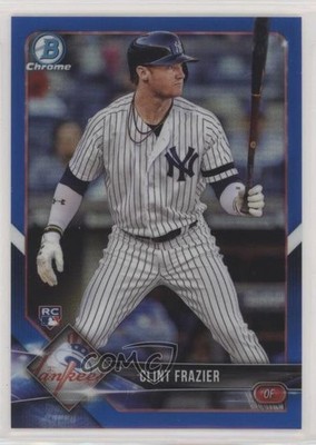 2018 Bowman Chrome Blue Refractor 140/150 Clint Frazier #21 Rookie RC 2r7