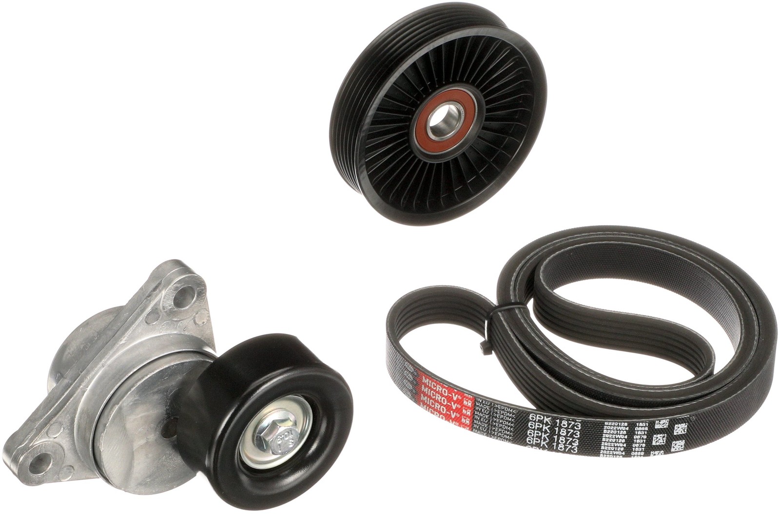 GATES-OE K026PK1873 V-Ribbed Belt Set for CHEVROLET,DAEWOO,ZAZ