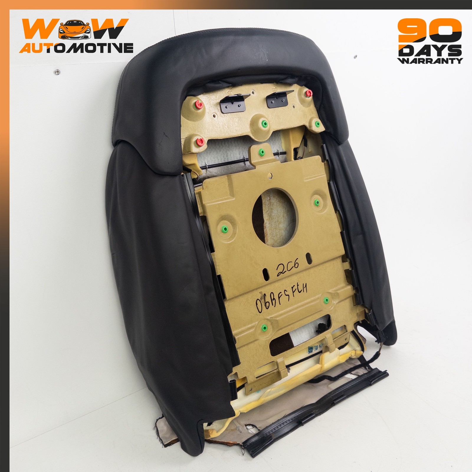 06-13 BENTLEY CONTINENTAL FLYING SPUR FRONT LEFT SEAT UPPER BACK CUSHION OEM