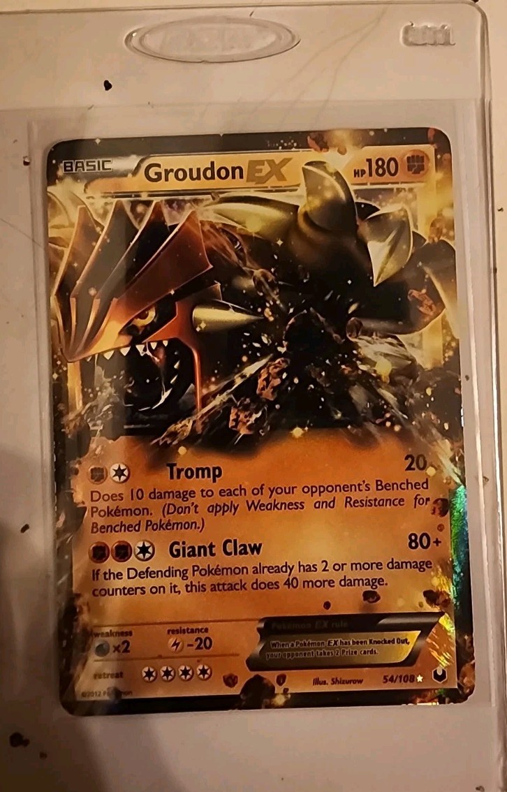Groudon EX 54/108 Dark Explorers Pokemon Card NM