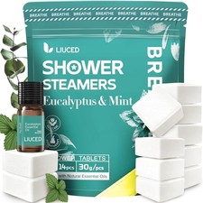 Shower Steamers Aromatherapy 14 Pack Eucalyptus Mint Bombs for Stress Relief