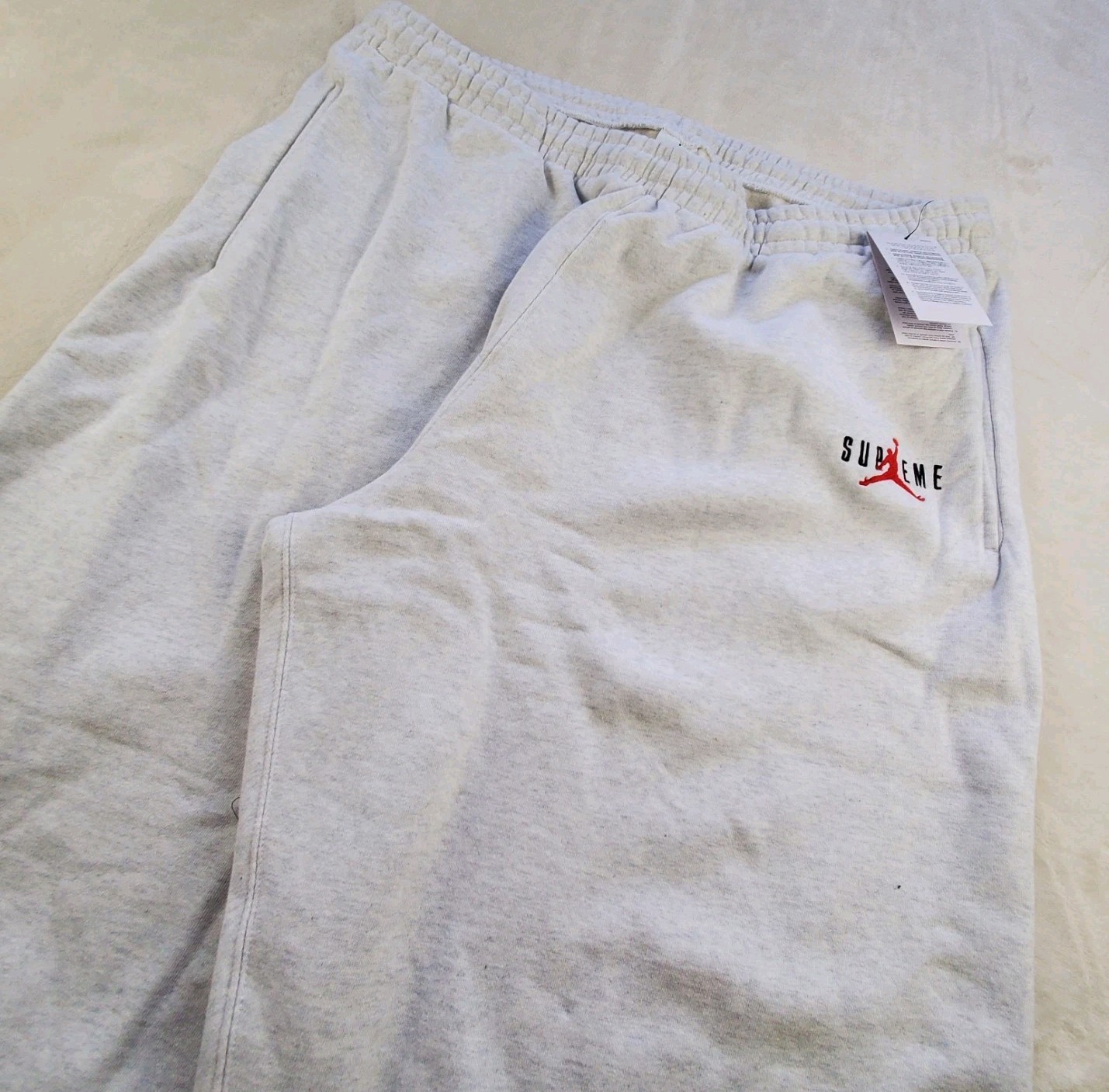 ✅ NEW Supreme X Jordan Nike Sweatpants Men's Size 3XL Ash Gray FW24 HF0838-051 ✅