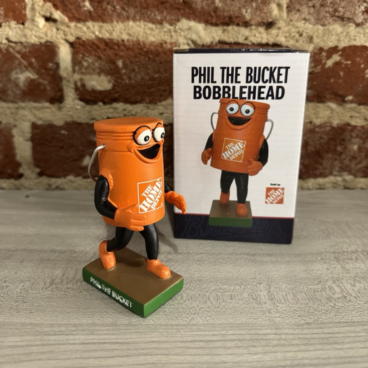 Home Depot Tool Race Phil the Bucket Mini Bobblehead Atlanta