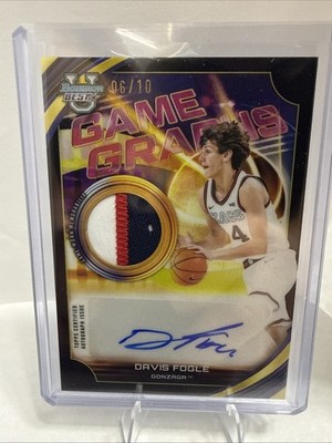 2025-26 Bowman Best Dave Fogle Game Graphs Autograph 06/10  
