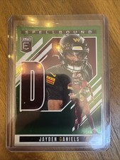 2025 Panini Donruss Elite - Spellbound Jayden Daniels #8 Green
