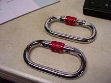 Pair Caribeener Clips Climbing Carabiner 25kn 5600lbs Heavy Duty Carabiner