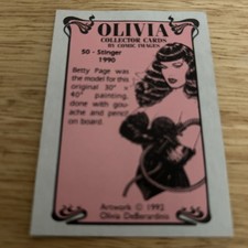 Olivia Collector Cards 1992 - #50 Bettie Page Stinger