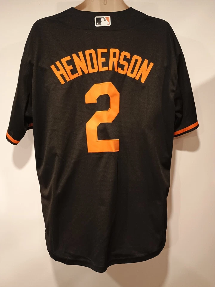 Camiseta Gunnar Henderson Baltimore Orioles negra/naranja. Talla: Grande (Hombre) Foto 4 de 4