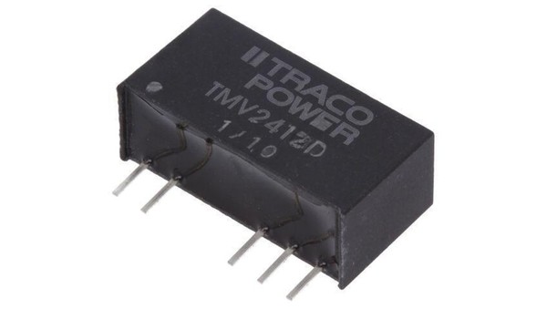 Przetwornica Dc/Dc, 1W, Uwej: 21,6...26,4VDC, Uwyj: 12VDC, Iwyj: 40Ma TMV 2412D-image